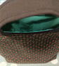 Small brown tote bag with sashiko embroidery detail  - Image 5