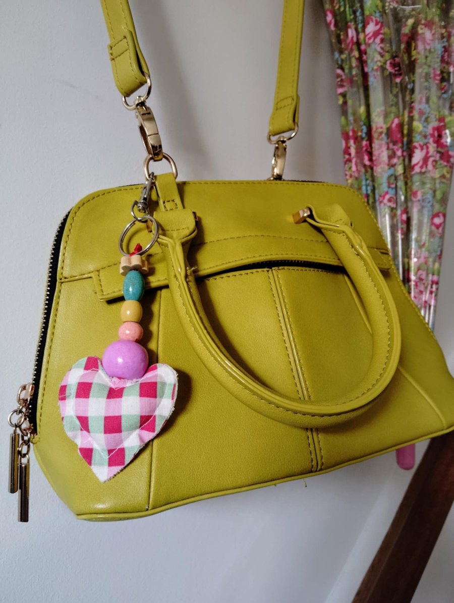 Decorative, individual, fabric, keyrings