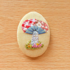 Brooch Fairy Mushroom.