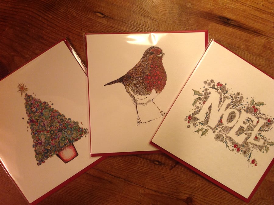  Christmas card  trio offer! (3 cards for 2)