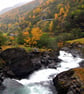 Waterfall Flamsdalen Valley Flam Norway Scandinavia Photograph Print - Image 1