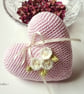 Cotton anniversary gift - Wedding ring cushion - Valentine's Day - Image 6