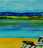 'Waiting for the Tide' Fishing Boat Oil Painting   Harbour Seascape Norfolk - Image 6