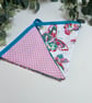 Handmade Fabric Bunting 7 Flags Butterfly, Gingham & Polka Dots - Image 4