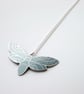 Moth pendant in grey and silver - Image 4