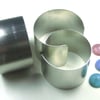 5 Cuff Bracelet Blanks in Aluminium