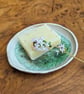 Perfectly Imperfect - Ceramic soap dish, trinket dish, with ceramic rowing boat - Image 8