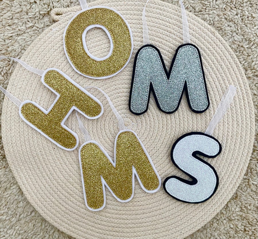 Christmas Glitter Alphabet