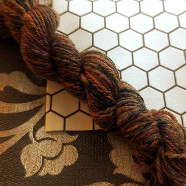Peaklands hand spun yarn - 100% wool - 100 yards