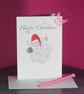 Santa’s Snack, Blank Christmas Card  - Image 1
