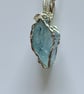 Scottish Sea Glass Necklace – One of a Kind Beach Glass Pendant – Blue - Image 2