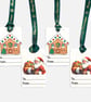 Plantable Christmas Gift Tags Set of 4, Santa & Gingerbread Seed Paper