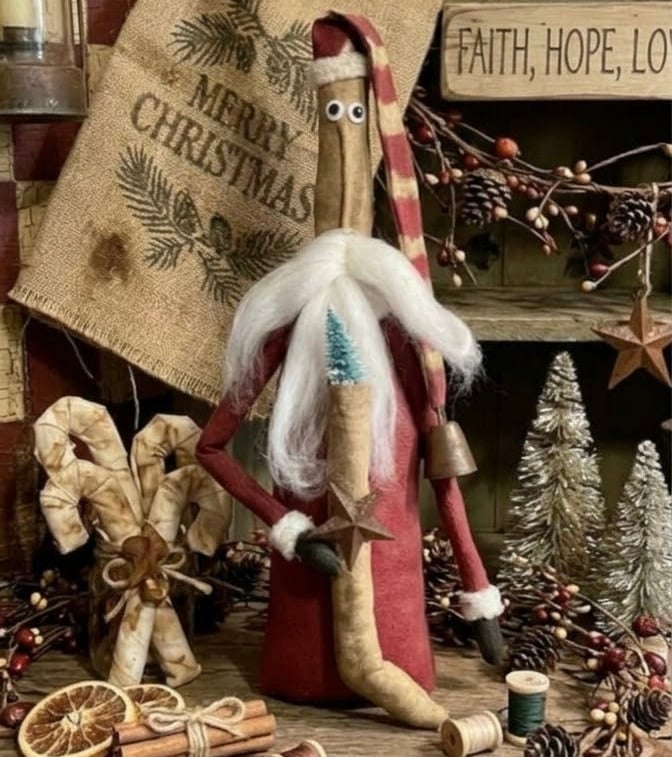 Tall skinny ugly Santa.