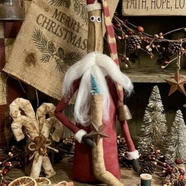 Tall skinny ugly Santa.