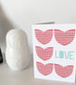 "LOVE' Heart Valentine Card - Image 1