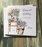 Lavender Birthday Card For Woman Happy Birthday Mum Nan Nanny Grandma  - Image 2