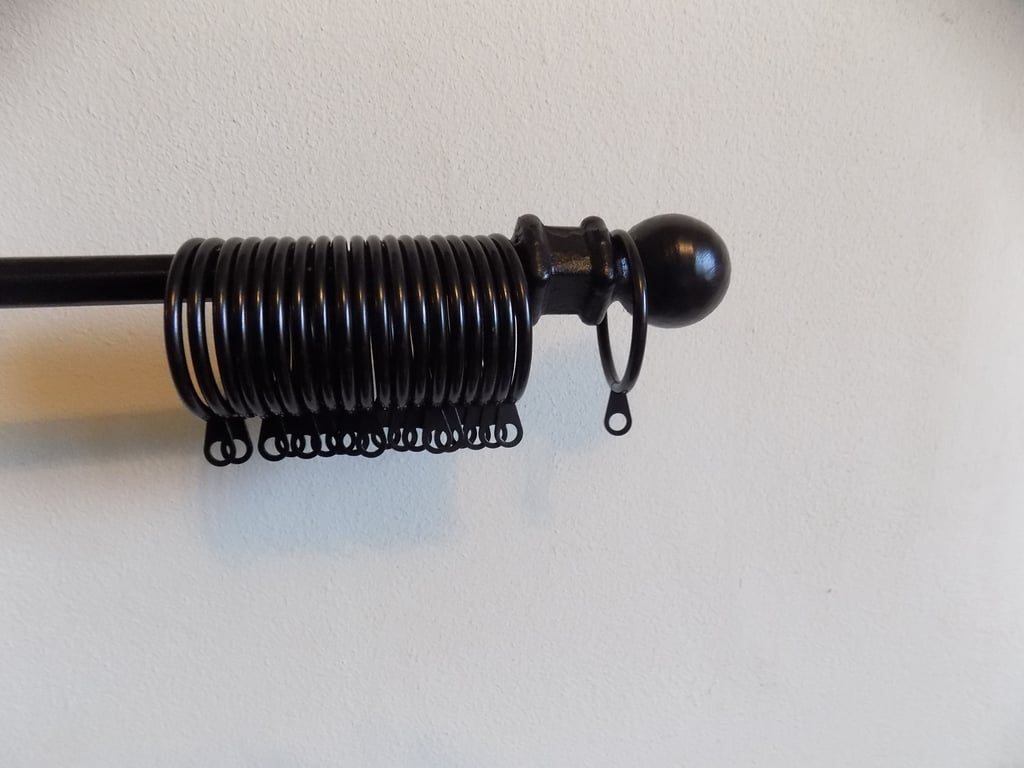 Curtain Pole Set-Up...................Wrought iron (Forged Steel) Handmade in UK