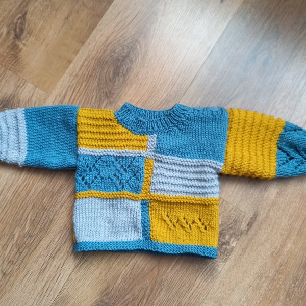 Hand knitted baby boys baby girls jumper