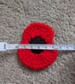 Small Crochet Poppy Brooch - Image 4
