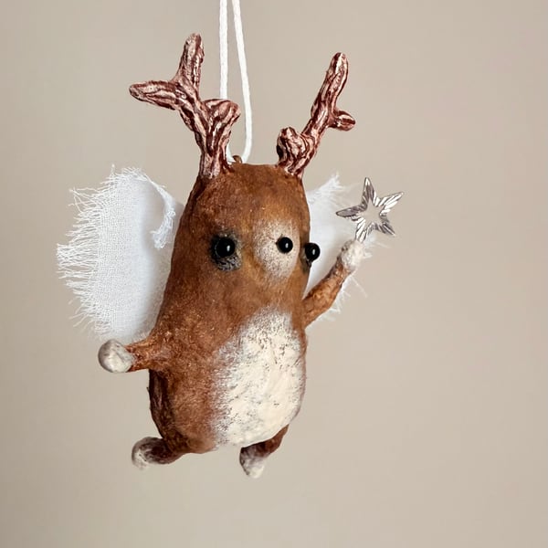 Spun Cotton Christmas Star Thief