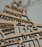 'Laser Tweet' - John 10:10 (wood, 18cm) - Image 2