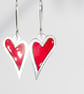 My Quirky Heart Studs Red Enamel - Image 3