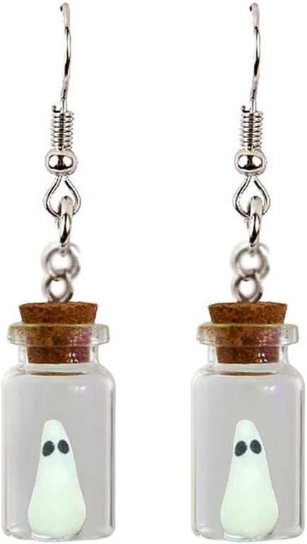 Ghost Earrings Drop Dangly earrings OOAK
