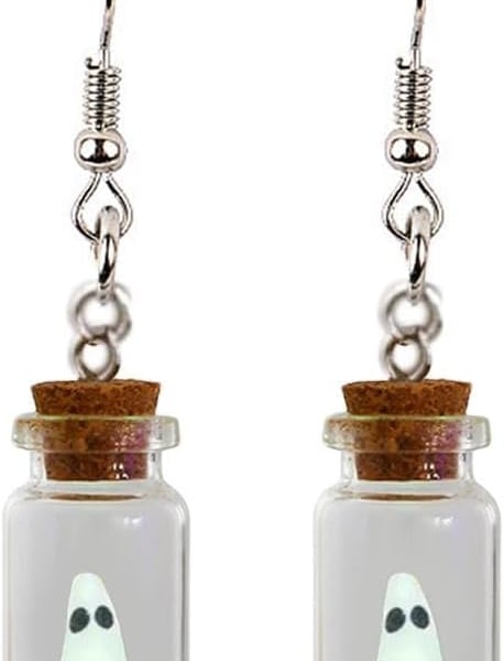 Ghost Earrings Drop Dangly earrings OOAK