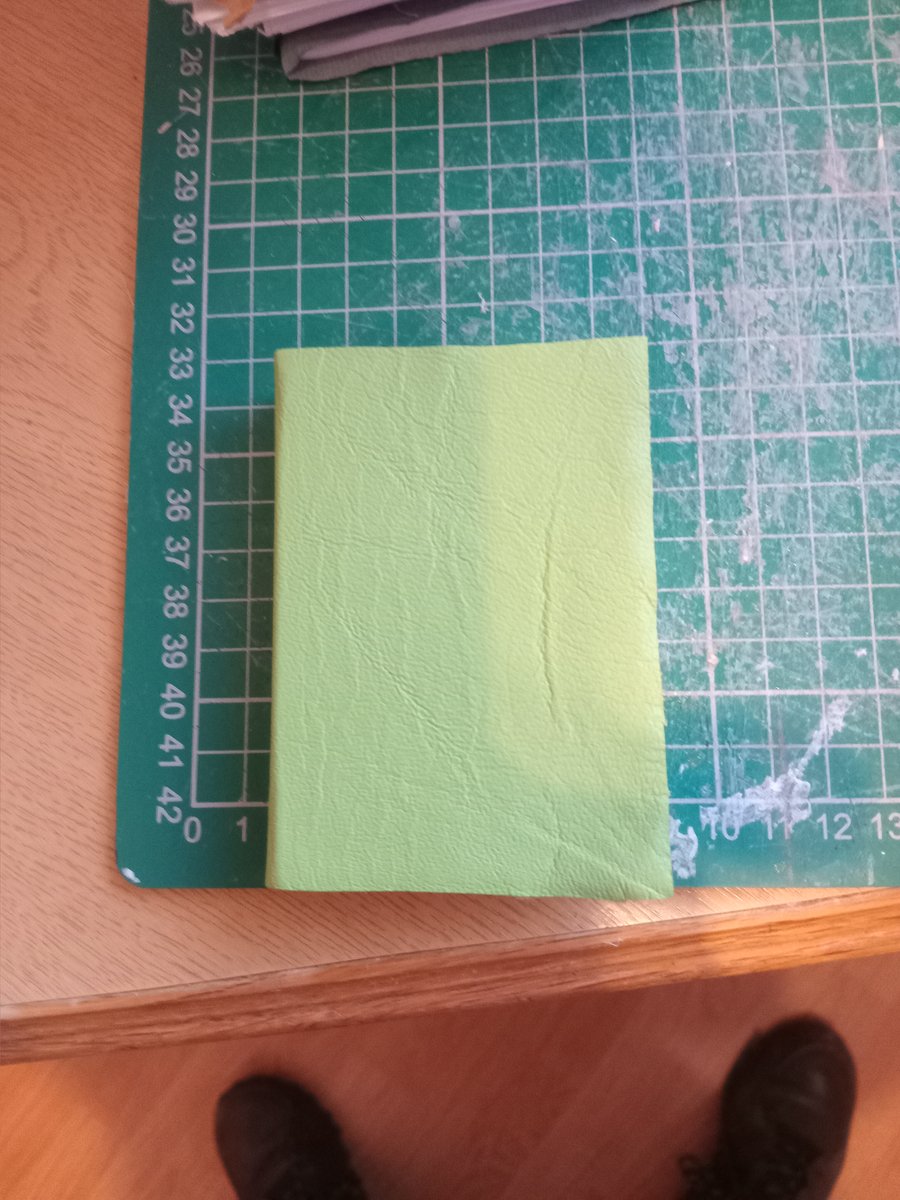 Mini softcover leather notebook. Off white cream paper, imperfectly made