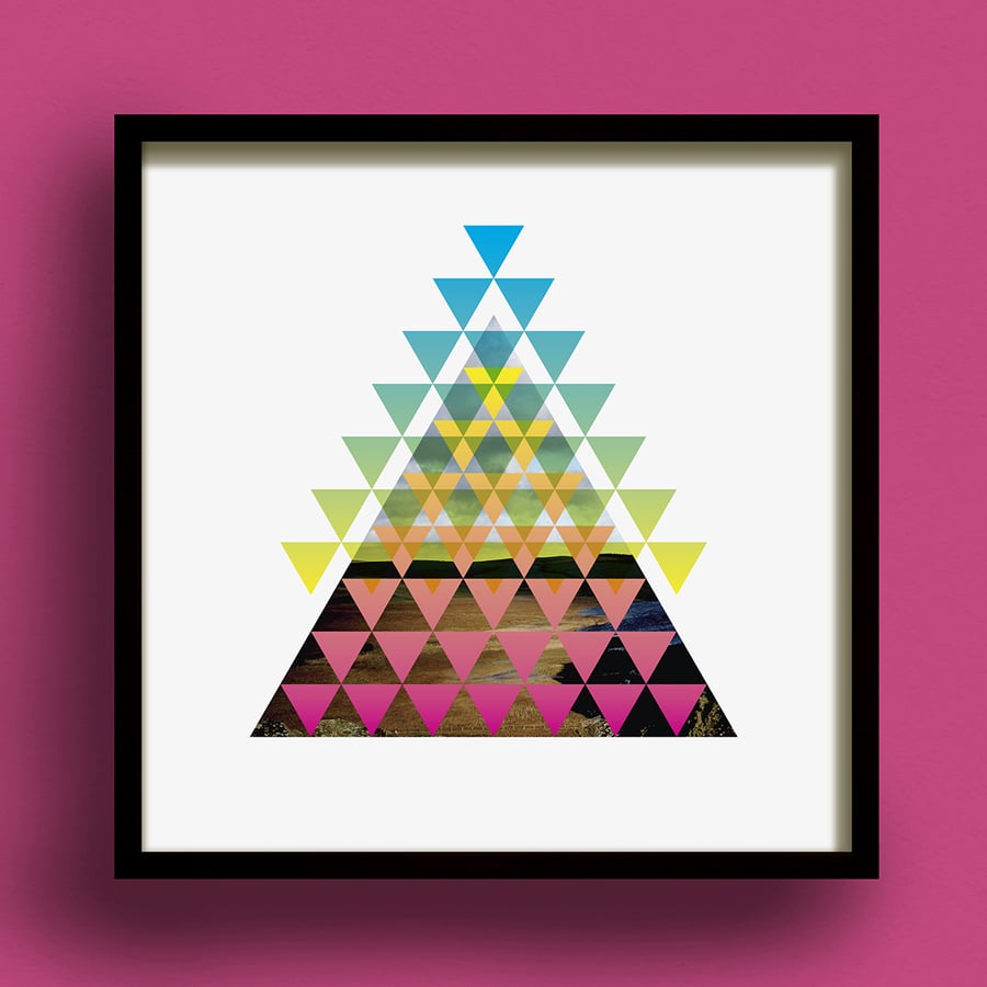Pyramidica No.1 Square Digital Giclee Print