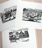 Bradgate Park- Memorial Wood Lino Print- Black and White - Image 4
