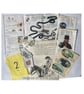 Vintage ephemera story books pages and games, scrap book, collage, mixed media.  - Image 4