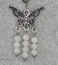 Freshwater Pearl Butterfly Earrings Stainless Steel Studs Handmade - Image 4