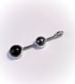 Silver pendant with hematite and onyx - Image 3