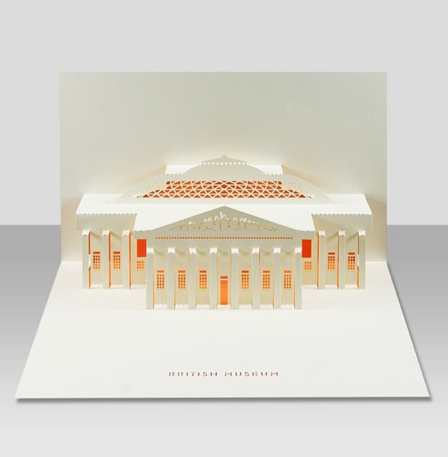 British museum pop-up 3D card