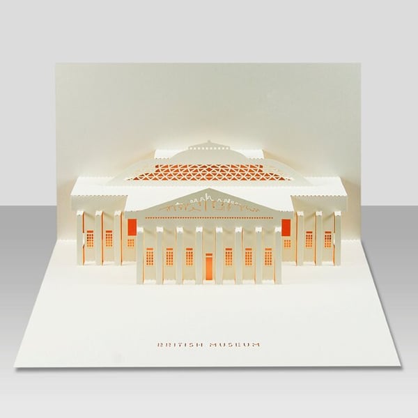 British museum pop-up 3D card
