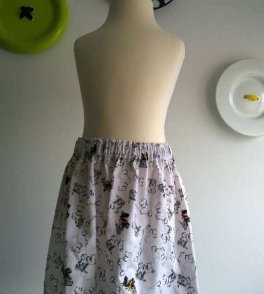 Black and White Doggy skirt SALE