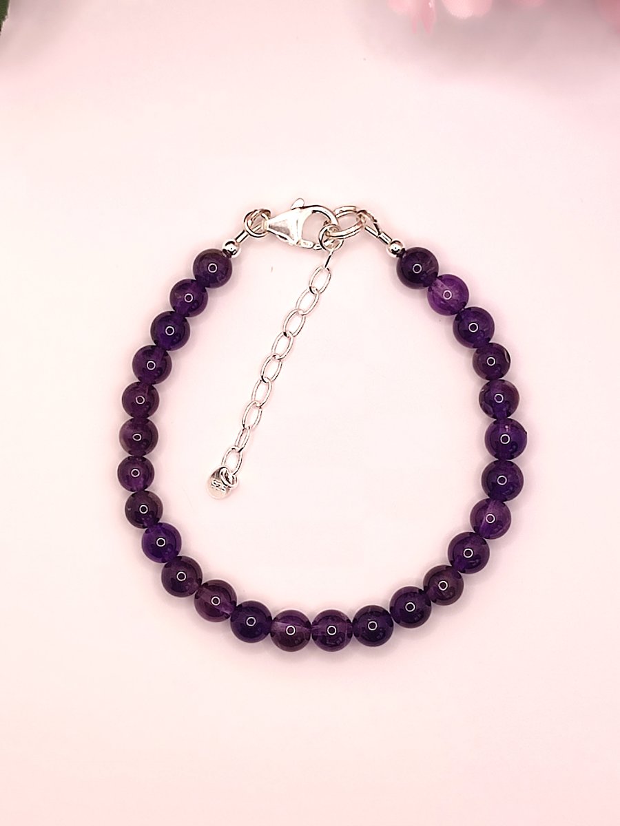 Amethyst Gemstone Bracelet