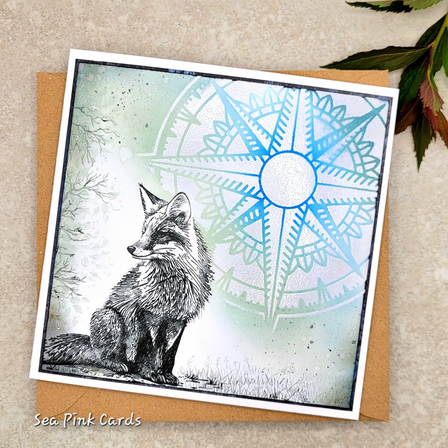 Handmade Wildlife Greetings Card - Fox Handmade Wildlife Greetings Card - Fox