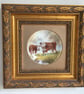 Herefordshire. Handpainted Bone China Coupe Plaque  - Image 1