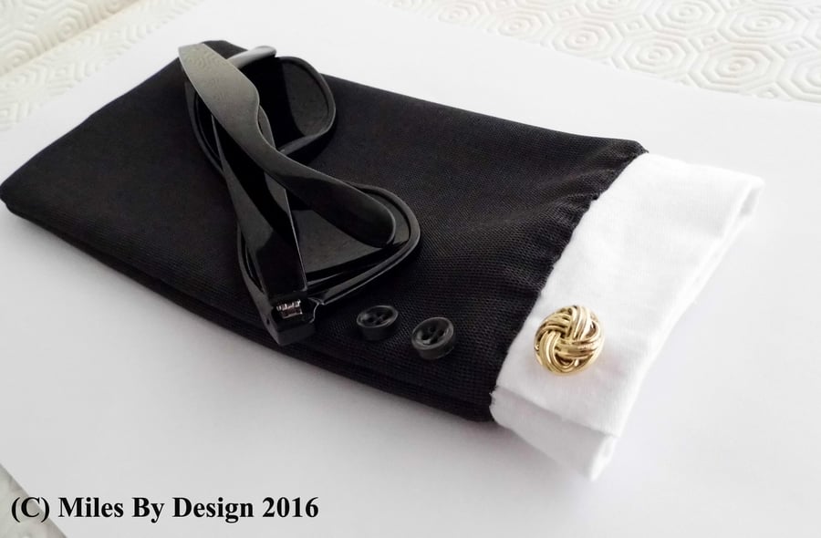 Man's Suit Sleeve Glasses Case