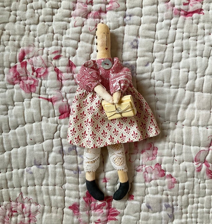 Miniature Homespun Doll