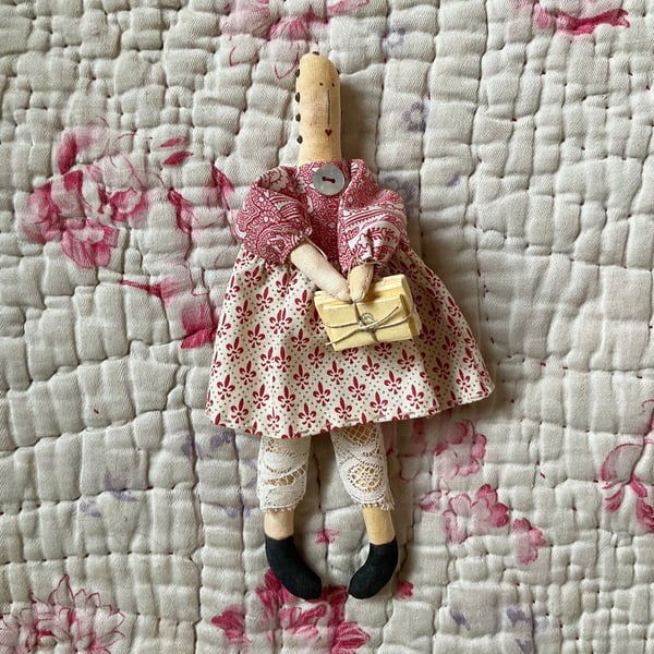 Miniature Homespun Doll