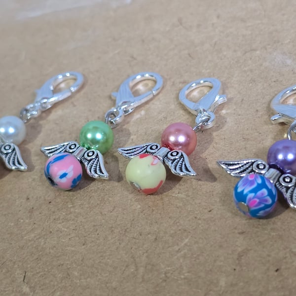 Angel wings bag charms – 4 pack zipper charms