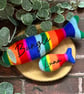 Rainbow Cat Fish Toy, Cat Toy, Catnip Toy, Cat KickerToy, Personalised Cat Toy, 