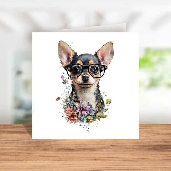 Chihuahua Blank Greeting Card