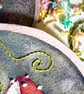 Original 'Fly agaric' watercolour painting with embroidered embellishment - Image 2