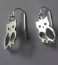 Sterling Silver Owl Earrings - Image 1