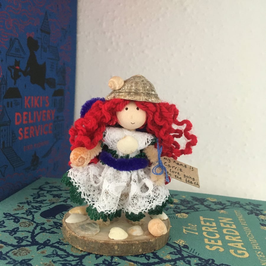 Fairy Doll Ornament, Sea Themed Decoration, Sea Shell Decor