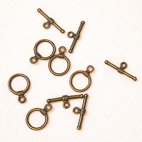 20 x Sets Bronze Tone Toggle Clasps